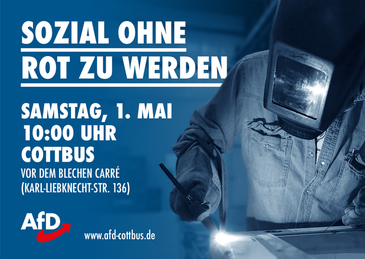 1. Mai-Demo in Cottbus: Sozial ohne rot zu werden!