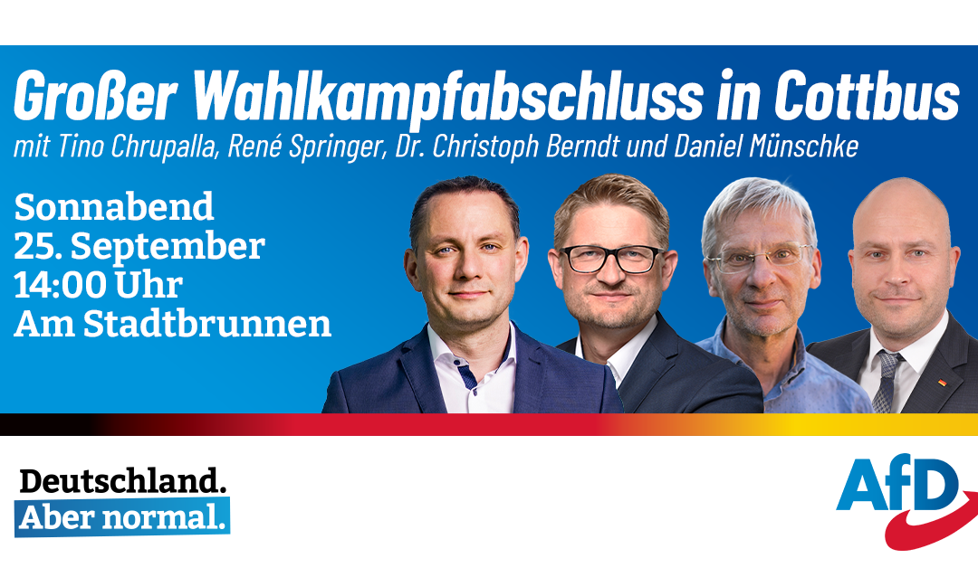 Großer Wahlkampfabschluss mit Tino Chrupalla