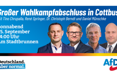 Großer Wahlkampfabschluss mit Tino Chrupalla