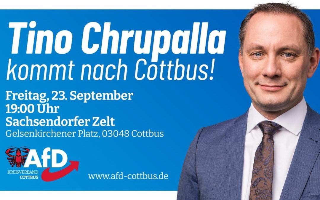 Tino Chrupalla kommt nach Cottbus!