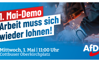 1. Mai-Demo in Cottbus: Arbeit muss sich wieder lohnen!