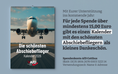 Der Abschiebekalender 2026 ist da!