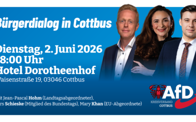 AfD-Bürgerdialog in Cottbus – mit Khan, Hohm und Schieske