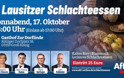 1. Lausitzer Schlachteessen der AfD